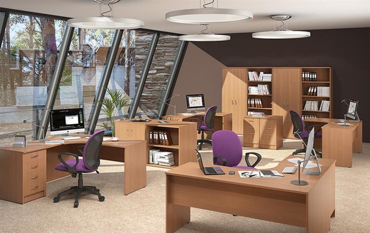 Офисный комплект мебели IMAGO четыре рабочих места, стол для переговоров в Томске - изображение 2